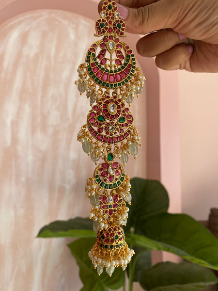 Kemp Jadau Ruby Green Jada Billa (Hair Accessory)