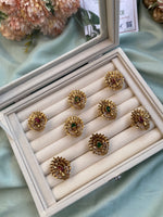 Antique Peacock Free Size Ring