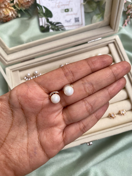 Anti Tarnish Pearl Earrings