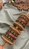 Heavy Bridal Bangles Combo (Price for 1 Set)
