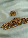 Antique Lakshmi & Elephant Choker with Earrings
