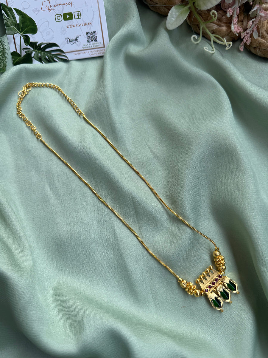 Kerala Palakka Long Chain – Daivik.in