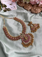 Kemp Manga Lakshmi Golden Beads Necklace with Balis