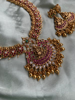 Kemp Manga Lakshmi Golden Beads Necklace with Balis