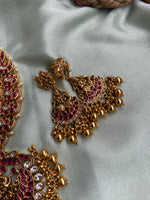 Kemp Manga Lakshmi Golden Beads Necklace with Balis