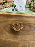 Antique Ruby Kumkum Box