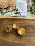 Antique Flower Petals Kumkum Box