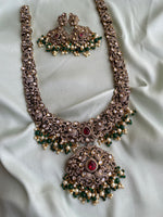 Victorian Pearl Long Haram with earrings