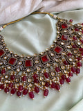 Ruby AD Victorian Necklace with earrings