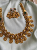 Antique Lakshmi Short Haram with earrings