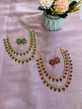 Layered AD Chain with earrings in 2 colours