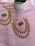 Layered AD Chain with earrings in 2 colours