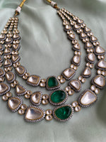 Bridal Victorian Layered Necklace with earrings