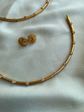 Simple AD Necklace with earrings (Price for each)