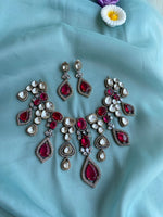 Victorian Ruby Necklace with earrings