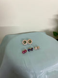 AD changeable earrings with 4 colours