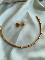 Simple AD Necklace with earrings (Price for each)