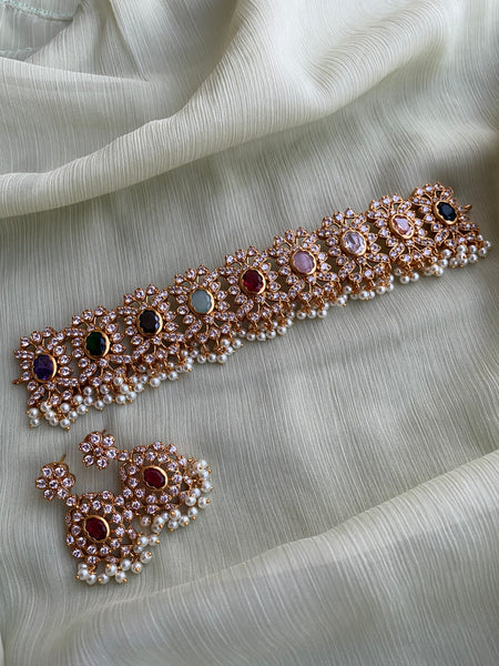 Navratna Choker With Earrings –