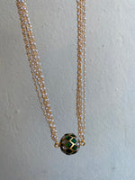 Ball Pendant with Pearl chain