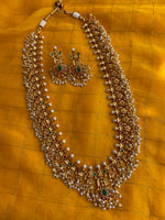 Guttaspusalu Long Haram With Cluster of Pearls