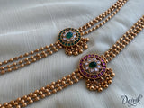 Golden Pearl Kemp Choker With Earrings Neckwear/necklace