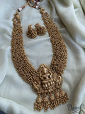 Heavy Bridal Guttaspusalu Long Haram With Earrings Neckwear/necklace