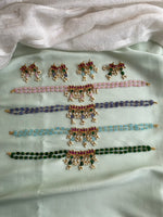 Lotus Kemp agate beads choker in 4 colours (price for each )