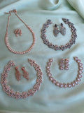 Party wear Necklaces in 4 styles with earrings