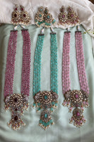 Victorian beads Haram in 3 colours with earrings (price for each )