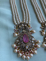 Pearl Victorian Haram in 2 colours with earrings (price for each )