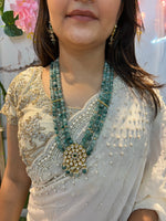 Beaded Midlength Haram with earrings in 4 variants