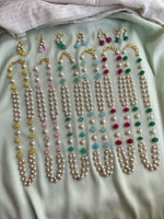 Layered Pearl Chain with earrings(price for each )