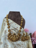Antique Gold finish Lakshmi Haram with earrings