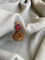 Simple and small jhumkas available in 5 colours (price for each)