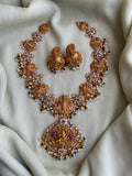Dashavatar Bridal Necklace with jhumkas