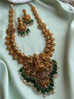 Nagasi Long Lakshmi Haram with earrings