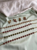 Simple Floral Necklace in 4 colours with earrings