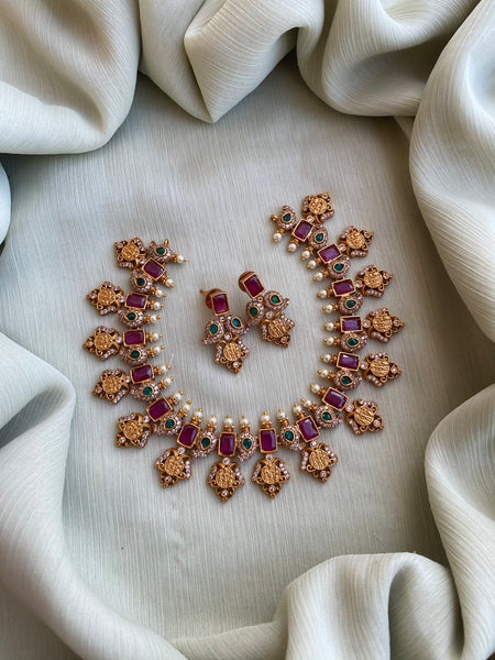 Ram parivaar necklace with earrings – Daivik.in