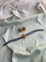 Simple Flower Choker in 5 colours with studs