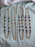 Pearl maala in 4 colours (price for each )