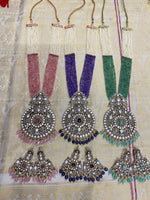 Victorian Pearl Haram in 3 colours with earrings