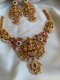 Antique Kemp Brass Necklace with earrings