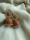 Pure kemp jhumkas