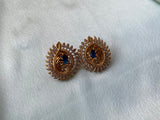 Peacock Kemp studs in 7 colours
