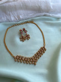 AD Leaf Choker in 4 colours with earrings