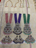 Victorian Pearl Haram in 3 colours with earrings