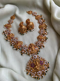 Dashavatar Bridal Necklace with jhumkas