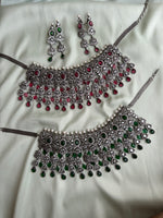 Victorian Bridal choker in 2 colours