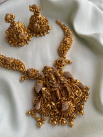 Antique Temple Haram with jhumkas