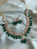 Pure Kemp Brass necklace with earrings